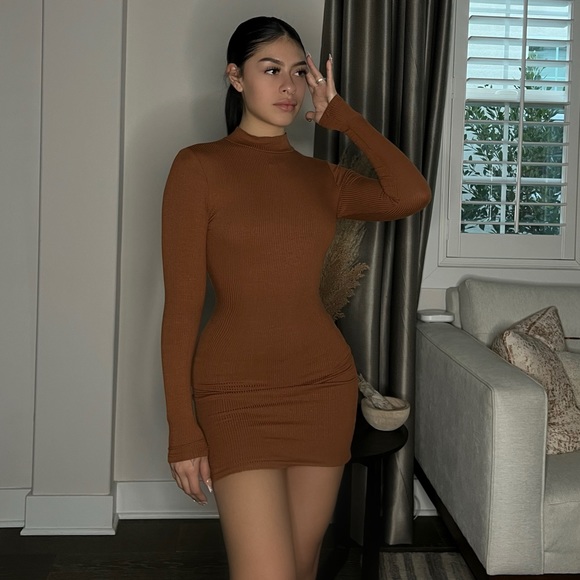 Forever 21 | Dresses | Brown Tight Coco Dress | Poshmark
